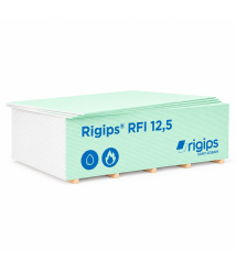 Placa gips-carton pentru protectie la foc si umiditate Rigips RFI, tip DFH2, 12.5 x 1200 x 2600 mm Placa gips-carton pentru protectie la foc si umiditate Rigips RFI, tip DFH2, 12.5 x 1200 x 2600 mm